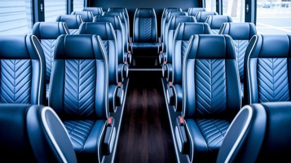 iowa city 18 passenger minibus inside