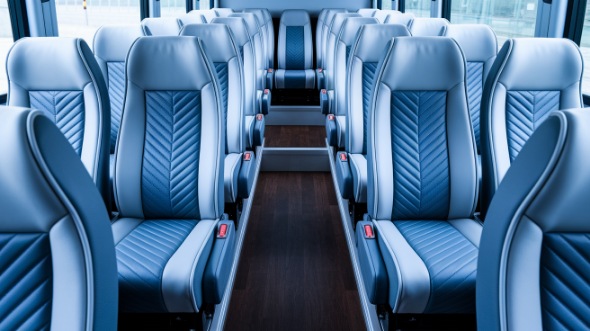 iowa city 28 passenger minibus inside