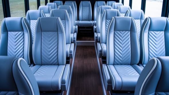 iowa city 30 passenger minibus inside