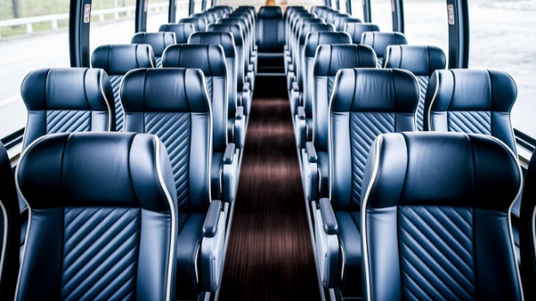 iowa city 50 passenger charter bus inside