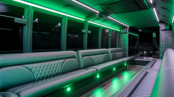 sprinter limo rental interior iowa city